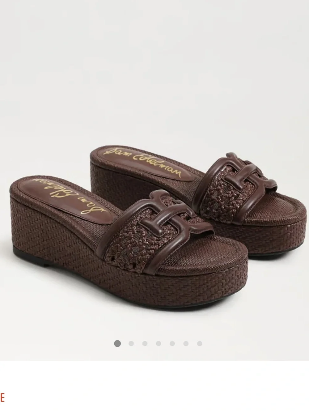 👡 Sam Edelman “Pauleena” Brown Woven Espadrille Sandal 🌞